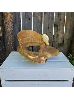Vintage Wooden Childs Potty Training Chair 1950's Mid Century Home Ducks